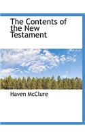 The Contents of the New Testament