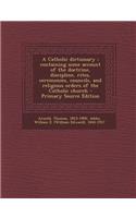 A Catholic Dictionary
