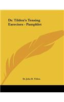 Dr. Tilden's Tensing Exercises - Pamphlet