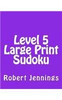 Level 5 Large Print Sudoku: Fun, Large Grid Sudoku Puzzles