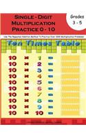 Multiplication Practice Workbook