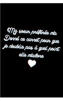 Ma soeur préférée m'a Donné ce carnet pour que je n'oublie pas à quel point elle m'adore