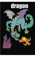 Flying Dragon Notebook: An Adult Coloring Book with Mythical Fantasy Creatures, Beautiful, and Epic Fantasy Scenes for Dragon