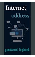 Internet address password logbook: A Premium Journal And Logbook To Protect Usernames and Passwords. page 100 ( Size 6 X 9 )