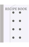Recipe Book: Personalized blank cookbook journal for recipes to write in for women, girls, teens, men, kids(RECIPE BOOK)