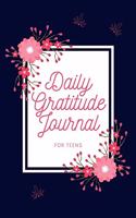 Daily Gratitude Journal For Teens / Floral Cover Journal For Girls