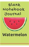 Blank Notebook Journal Watermelon