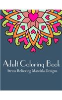 Adult Coloring Book Stress Relieving Mandala Designs: 50 Love and Heart Mandala Coloring Pages for Meditation and Relaxation