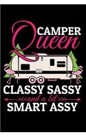 Camper Queen: "A Journal, Notepad, or Diary to write down your thoughts. - 120 Page - 6x9 - College Ruled Journal - Writing Book, Personal Writing Space, Doodle, 