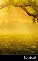 Notebook: Hintergrund, Fantasie, Landschaft, Baum Notizbuch / Tagebuch / Schreibheft / Notizen - 6 x 9 Zoll (15,24 x 22,86 cm), 150 Seiten, glänzende Oberfläc