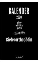 Kalender 2020 für Kieferorthopäden / Kieferorthopäde / Kieferorthopädin