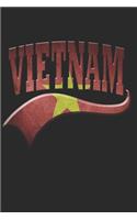 Vietnam Notebook: Vietnam Notebook - college book - diary - journal - booklet - memo - composition book - 120 sheets - Dot Grid paper 6x9 inch