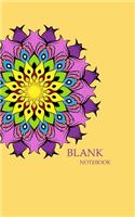 Blank Notebook: 5 x 8, 80 Pages, Unique Mandala Designs for Cover, Blank book, Recipe, Planner, Journal to Write in Classic Notebook Ruled Diary for Men Women Write