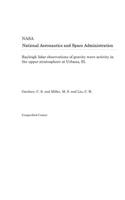 Rayleigh Lidar Observations of Gravity Wave Activity in the Upper Stratosphere at Urbana, Ill.
