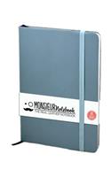 Monsieur Notebook Soft Leather Journal - Baby Blue Ruled Medium