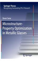 Microstructure-Property Optimization in Metallic Glasses