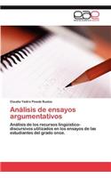 Analisis de Ensayos Argumentativos