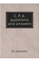 C. P. A. questions and answers: (English)