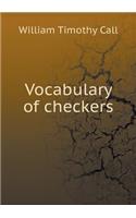 Vocabulary of checkers: (English)