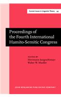 Proceedings of the Fourth International Hamito-Semitic Congress