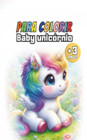 Para colorir - Baby unicórnio