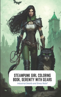 Steampunk Girl Coloring Book, Serenity with Gears