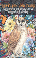Malbücher für Erwachsene - Billiger als 10 Euro - Reptilien und Tiere