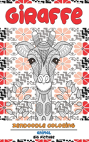 Zendoodle Coloring Big Picture - Animal - Giraffe