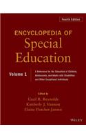Encyclopedia of Special Education, Volume 1