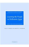Counting the People in Hellenistic Egypt: Volume 1, Population Registers (P. Count)