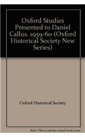 Oxford Studies Presented to Daniel Callus. 1959-60