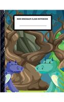 Kids Dinosaur Class Notebook: Boys' and Girls Fun Handwriting and Printing Practice Notebook for Grades K-2-3