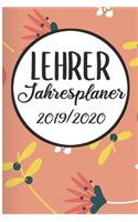 Lehrer Jahresplaner 2019 / 2020: Lehrerkalender 2019 2020 - Lehrerplaner A5, Lehrernotizen & Lehrernotizbuch für den Schulanfang