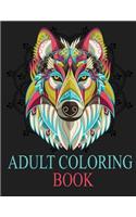 Adult Coloring Book: Adult Coloring Book: Inspired By Nature, Stress Relieving Animal Designs, Easy, and Relaxing Coloring Pages, extra large size, Different DESIGNS, (P(1 Adult Coloring Book)
