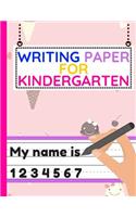 Writing Paper For Kindergarten