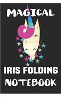 Magical Iris Folding Notebook: Blank Lined Notebook Journal Gift Idea