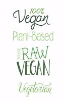 100% Vegan, Plant Based, 100% Raw Vegan, Vegetarian