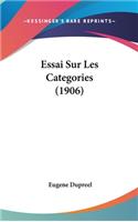 Essai Sur Les Categories (1906)