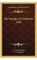 The Sayings of Confucius 1920
