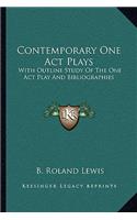 Contemporary One Act Plays