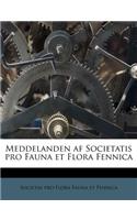 Meddelanden AF Societatis Pro Fauna Et Flora Fennica
