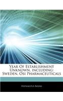 Articles on Year of Establishment Unknown, Including
