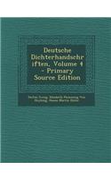 Deutsche Dichterhandschriften, Volume 4