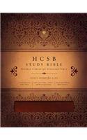 HCSB Study Bible, Mahogany Leathertouch