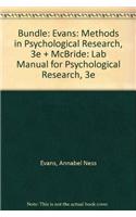 BUNDLE: Evans: Methods in Psychological Research, 3e + McBride: Lab Manual for Psychological Research, 3e