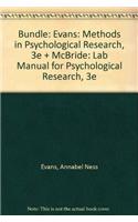 Bundle: Evans: Methods in Psychological Research, 3e + McBri