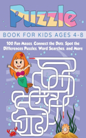 Puzzle Book for Kids Ages 4-8