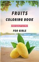Fruits Coloring Book for girls
