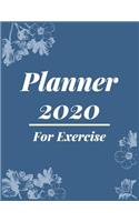 Planner 2020 for Exercise: Pretty Simple Planner - 2020 Planner (8.5&#8242; x 11&#8242; ), 128 pages