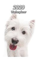 2020 Wochenplaner: West Highland White Terrier - 107 Seiten, 15cm x 23cm ca. A5 - Taschenkalender - Terminplaner - Tagebuch - Terminkalender - Organizer für Hundeliebh
